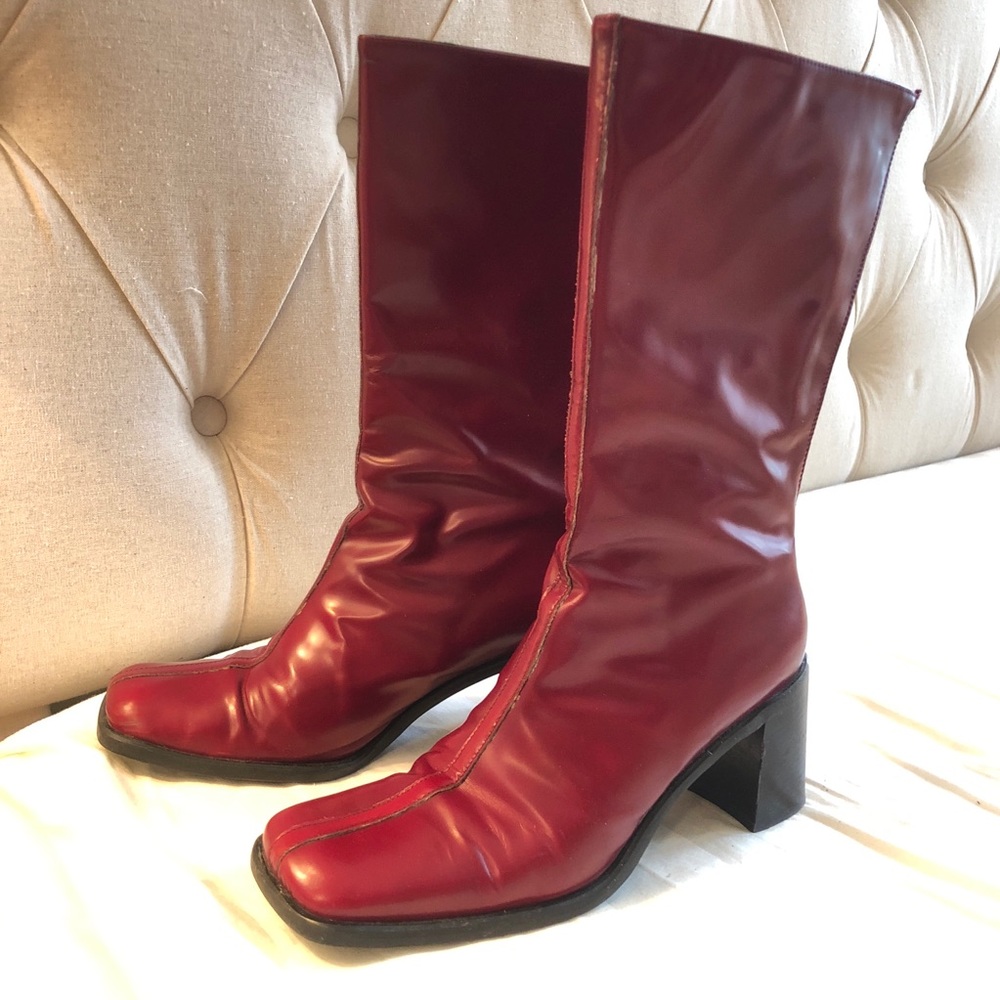 Coach red dress boots!